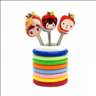 8PCS/Set Mini Cartoon Fruit Fork