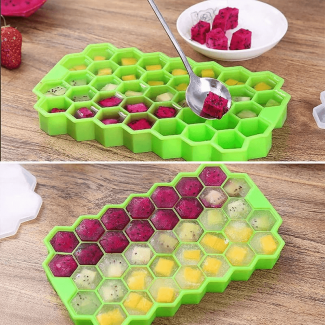 Honey Comb Silicone Ice Tray BPA Free, Durable, Easy Release, Dishwasher Safe Price in Pakistan | LAPTAB