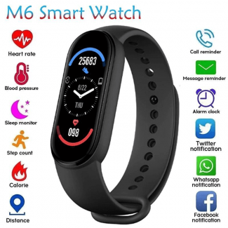 New M6 Band Sport Smart Watch with Heart Rate Monitor, GPS, and Notifications Price in Pakistan | LAPTAB