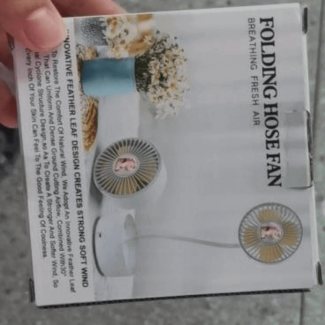 Rechargeable Folding Hose Mini Fan - Portable, Compact, Available in Yellow, White & Green Price in Pakistan | LAPTAB