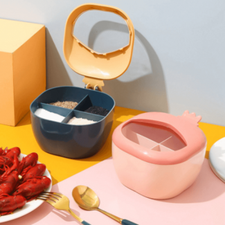 4 Grid Seasoning Storage Box