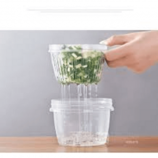 KITCHEN Double-Layer Food Drain Storage Box with 360? Rotation, Food-Grade PP Price in Pakistan | LAPTAB