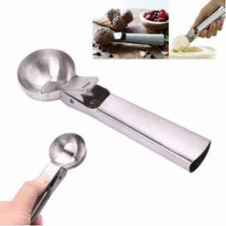 Stainless Steel Ice Cream Scoop with Nonstick Trigger, Dishwasher Safe for Ice Cream and Frozen Treats Price in Pakistan | LAPTAB