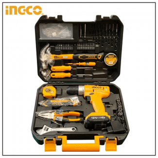 115 Pcs Household Tools Set with Drill, Hammer, Pliers, Wrenches, Screwdrivers in Molded Case Price in Pakistan | LAPTAB