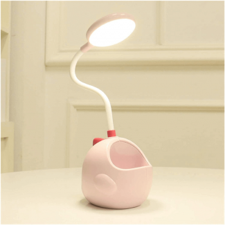 Cute Flexible Dinosaur Desk Lamp with Pen Holder, USB Rechargeable LED Light Price in Pakistan | LAPTAB