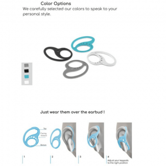 Silicone Anti-Fall Ear Hooks Pack of 2 for Secure Fit with Wireless Earbuds Price in Pakistan | LAPTAB