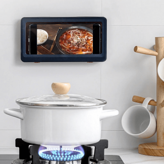 Wall Mounted Self Adhesive Mobile Phone Holder Case Box