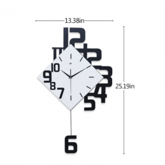 Modern Nordic Style Silent Wall Clock with MDF Dial and Metal Frame Price in Pakistan | LAPTAB