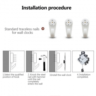 Modern Nordic Style Silent Wall Clock with MDF Dial and Metal Frame Price in Pakistan | LAPTAB
