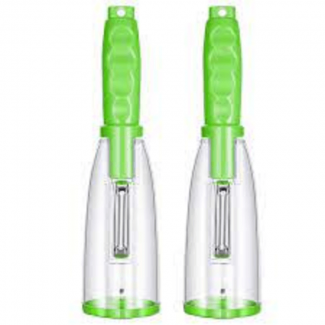Vegetable Peeler with Waste Collection Container, Easy-Clean Dishwasher Safe Design Price in Pakistan | LAPTAB