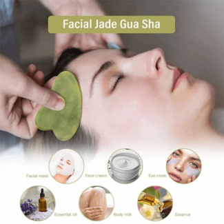 Facial Jade Gua Sha Stone for Reducing Wrinkles, Puffiness, and Improving Skin Elasticity Price in Pakistan | LAPTAB