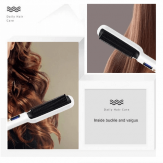 Brush Hair Straightener HQT 909B with Nano Tech Comb and Anti-Scald Teeth for All Hair Types Price in Pakistan | LAPTAB