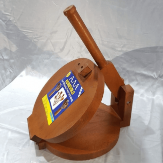 Heavy Wooden Tortilla Press Roti Maker with Easy-Grip Handle for Perfect Round Rotis Price in Pakistan | LAPTAB