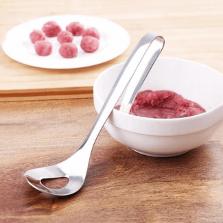 Meatball Maker Spoon Stainless Steel Manual Meatballs Mold with Oval Leak Hole Design Price in Pakistan | LAPTAB