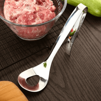 Meatball Maker Spoon Stainless Steel Manual Meatballs Mold with Oval Leak Hole Design Price in Pakistan | LAPTAB