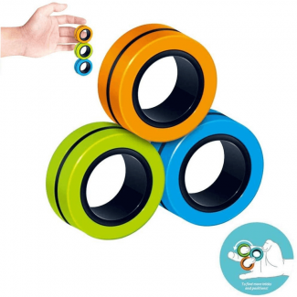 3 pcs Anti Stress Magnetic Rings Set for Focus, Relaxation, and Fidgeting Price in Pakistan | LAPTAB