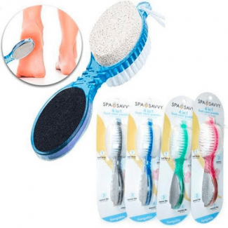 4 in 1 Foot Scrubbing Brush Sponge Stone
