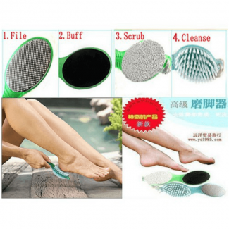 4 in 1 Foot Scrubbing Brush Sponge Stone with 1000 Soft Bristles for Dead Skin Removal and Massage Price in Pakistan | LAPTAB