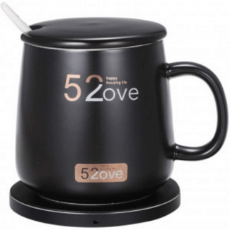 Ceramic Mug with Lid and Stainless Steel Spoon, Microwave and Dishwasher Safe Price in Pakistan | LAPTAB