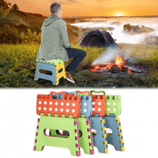Non Slip Folding Plastic Stool, Lightweight with 330.7 Lbs Capacity for Indoor and Outdoor Use Price in Pakistan | LAPTAB