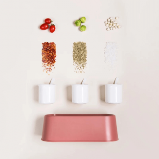 Seasoning Storage Box with 3 Removable Compartments and Lid for Freshness Price in Pakistan | LAPTAB