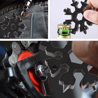 Portable 18-in-1 Snowflake Wrench Multifunction Tool for Camping and EDC Use Price in Pakistan | LAPTAB