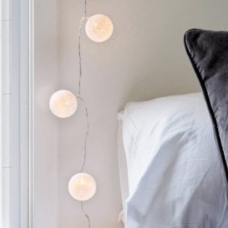 Cotton Balls Fairy Lights Battery Operated Soft Light for Home Decoration Price in Pakistan | LAPTAB