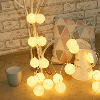 Cotton Balls Fairy Lights Battery Operated Soft Light for Home Decoration Price in Pakistan | LAPTAB