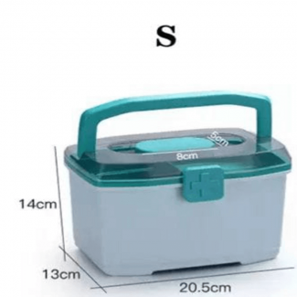 Portable Household Medicine Box with 2 Layers, Dustproof Lid, and Lockable Compartments Price in Pakistan | LAPTAB