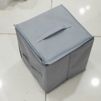 Foldable Cube Non-Woven Storage Box with Cardboard Support for Easy Organization Price in Pakistan | LAPTAB