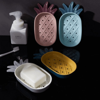 Pineapple Shaped Soap Dish with Drainage and Water-Resistant Base for Bathroom Organization Price in Pakistan | LAPTAB
