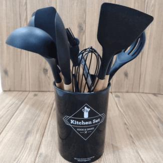 Non Stick Wood Silicone Spatula Set