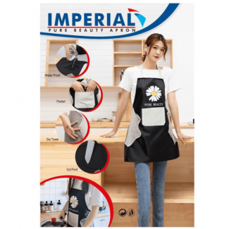 Imperial Pure Beauty Waterproof Polyester Apron with Pocket and Towel Design, Adjustable Size