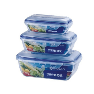 3 Pc Airtight Food Storage Containers Set, Rectangular, BPA-Free, Microwave Safe Price in Pakistan | LAPTAB