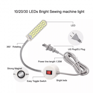 LED Sewing Machine Light with Magnetic Base and Flexible Neck, Energy Saving Price in Pakistan | LAPTAB
