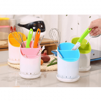 Spoon Holder Drain Cutlery Organizer with Dual Layer Design for Drying and Storage Price in Pakistan | LAPTAB
