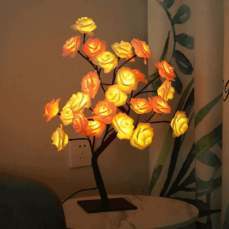 LED Simulation Rose Tree Table Lamp