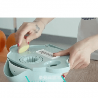 6 in 1 Vegetable Cutter and Drain Basket with 4 Slicer Blades, Grater, and 2000ml Bowl Price in Pakistan | LAPTAB