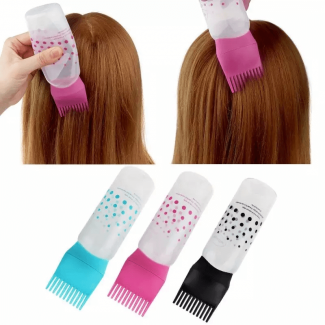 Soft Plastic Oil Comb Applicator Bottle with Measuring Scale for Hair Dyeing and Oiling Price in Pakistan | LAPTAB