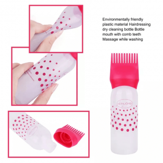 Soft Plastic Oil Comb Applicator Bottle with Measuring Scale for Hair Dyeing and Oiling Price in Pakistan | LAPTAB