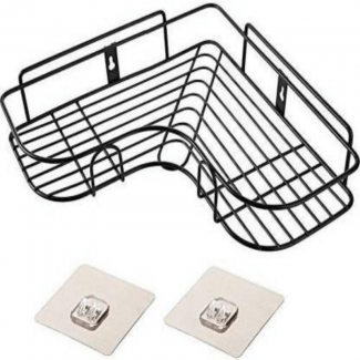 Self-Adhesive Iron Wall Corner Shelf for Bathroom and Kitchen Storage, Waterproof and Rustproof Price in Pakistan | LAPTAB