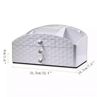 Korean Display Drawer Cosmetic Organizer with Mirror, 4 Layers and 3 Drawers, Large Capacity Price in Pakistan | LAPTAB