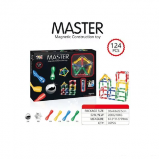 Magnetic Construction Building Blocks 124 pcs - Educational Toy for Kids 3+ Price in Pakistan | LAPTAB
