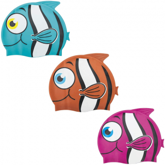 Little Buddy Kids Swimming Cap, Soft Silicone, Bright Colors, Fish Design, Ages 3+ Price in Pakistan | LAPTAB