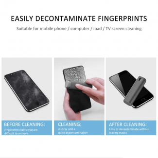 Phone Laptop Tablet Screen Cleaning Tool with Spray Bottle and Cloth Set Price in Pakistan | LAPTAB