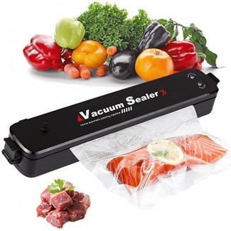 Food Saver Vacuum Sealer-Electric with 5 Vacuum Bags, Preserves Food Fresh Up to 5x Longer