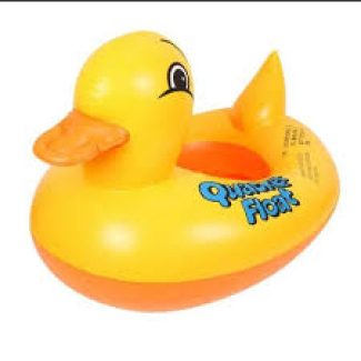 Sunshade Baby Swimming Seat with Double Bubble Bottom and Safety Airlock Layers