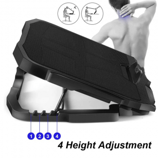 S18 Laptop Cooling Pad with 4 Fans, Adjustable Stand, LED Lights, Quiet Operation Price in Pakistan | LAPTAB