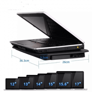 S18 Laptop Cooling Pad with 4 Fans, Adjustable Stand, LED Lights, Quiet Operation Price in Pakistan | LAPTAB