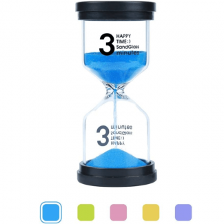 3-Minute Sand Hourglass Timer Mini Clock with Colorful Sand for Home and Office Price in Pakistan | LAPTAB